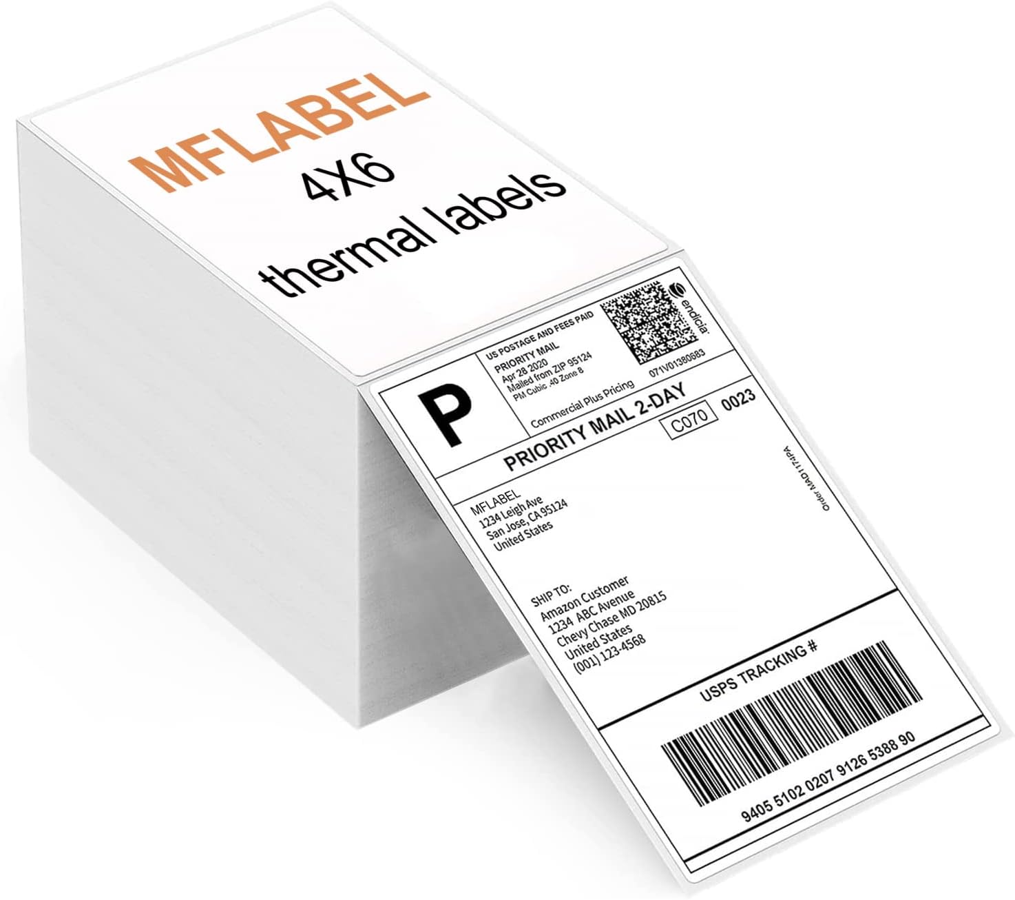 MFLABEL Shipping Labels for Rollo Zebra