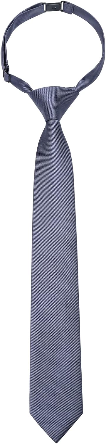Enlision Boys Ties Solid Color Pre-Tied Kids Necktie