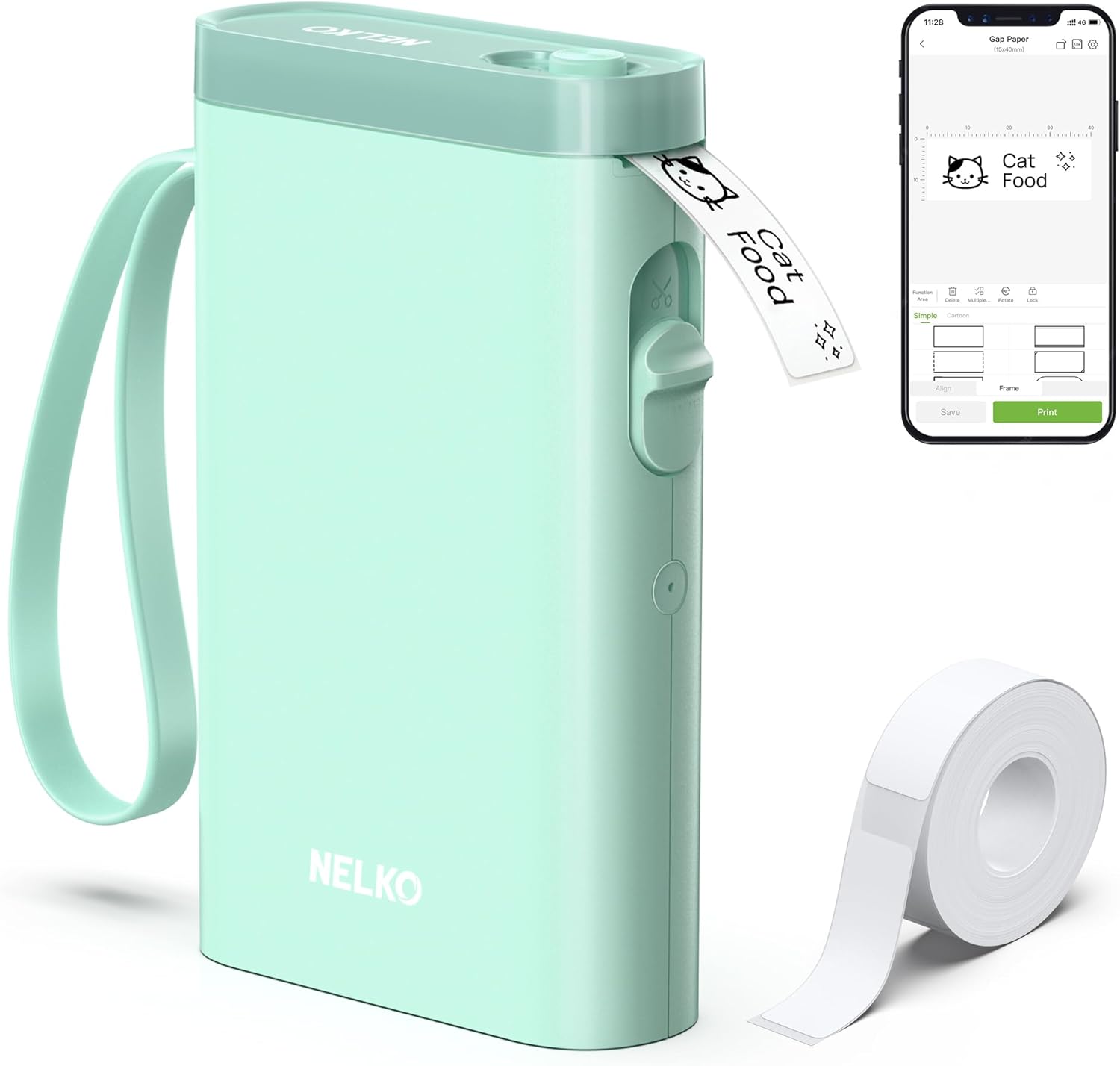 Label Maker – Wireless Mini Printer with Tape