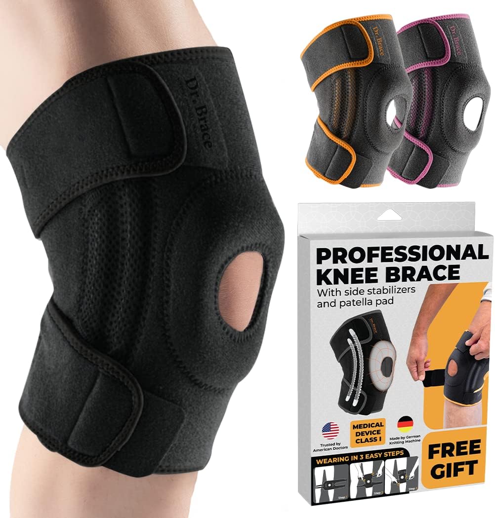 DR. BRACE ELITE Knee Brace – Side Stabilizers