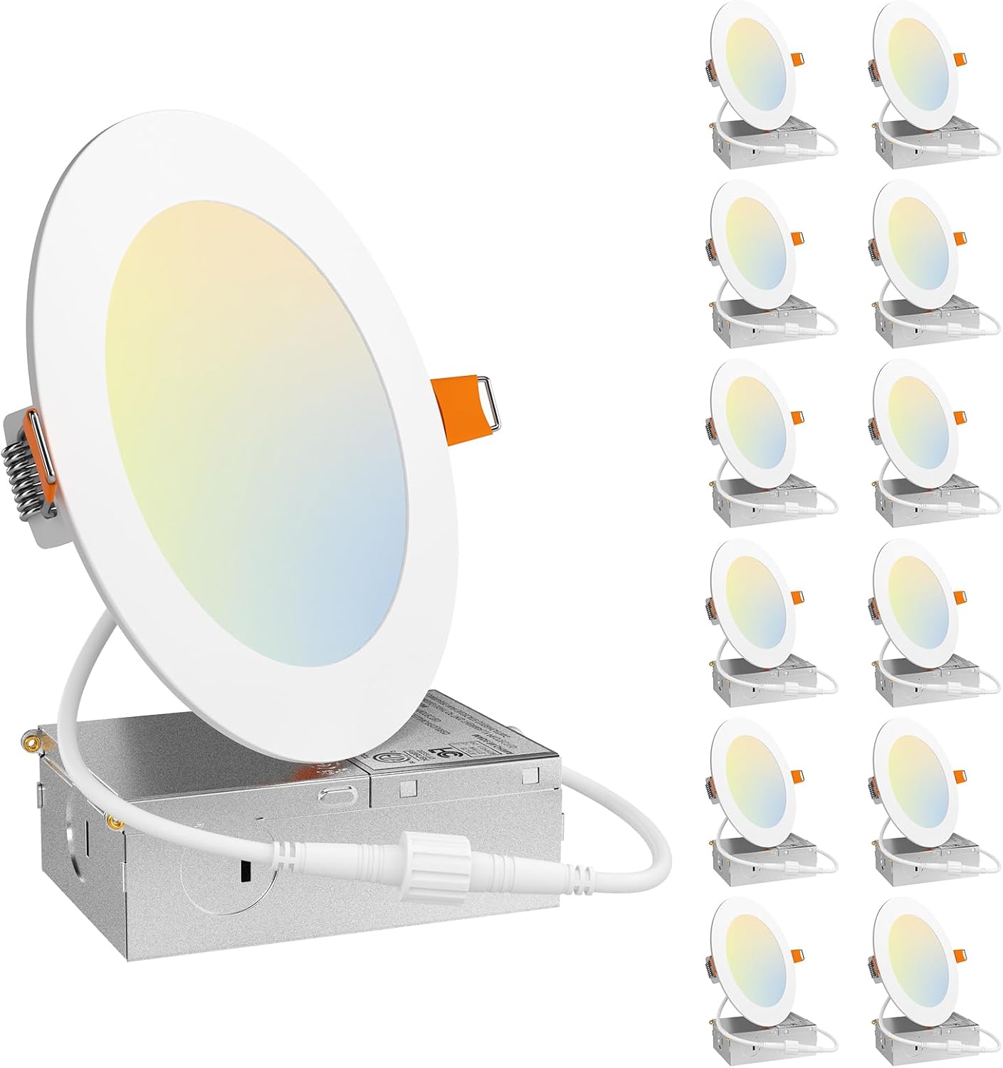 Amico 12-Pack 6" LED Recessed Ceiling Lights