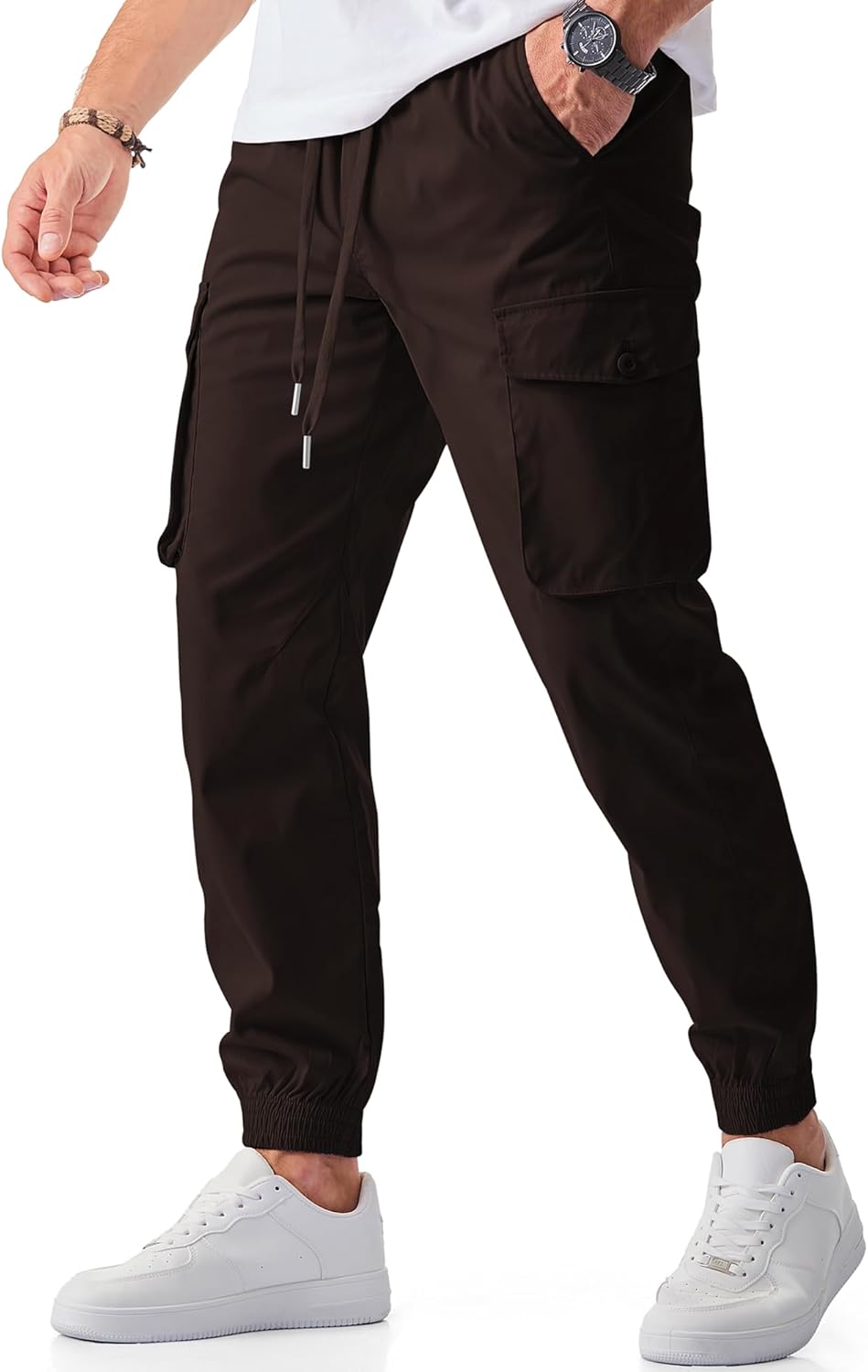 JMIERR Men's Casual Cargo Joggers Pants