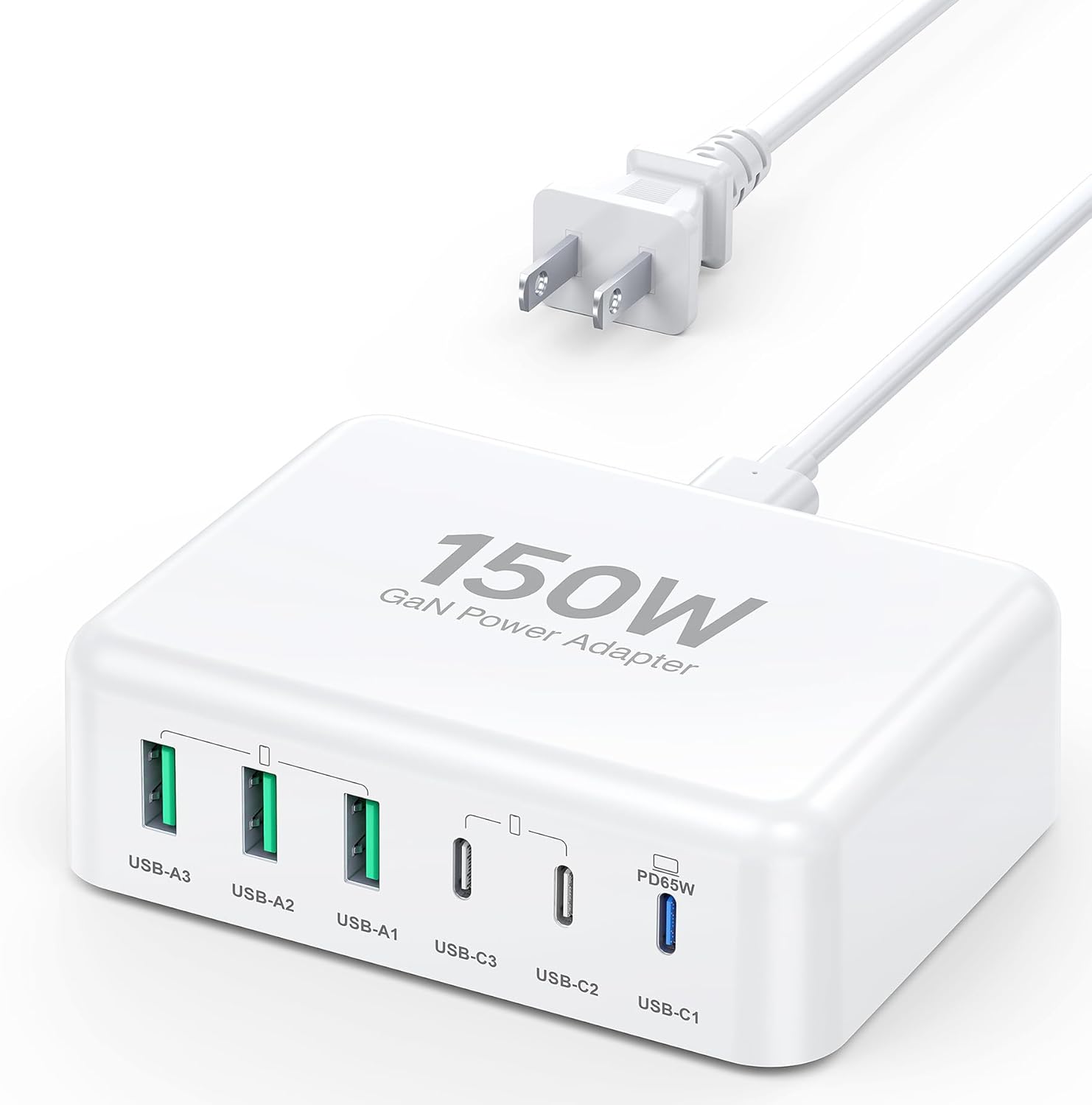 100W USB C Charger Block GaN Fast Charging Station