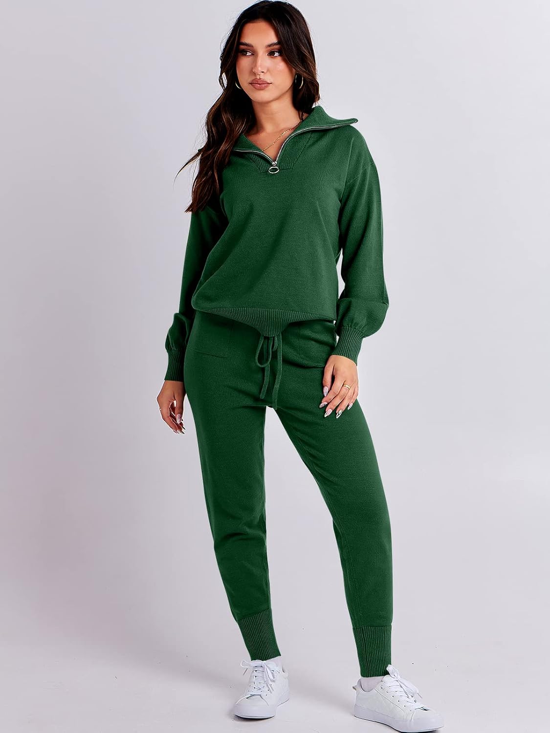 Women's Knit Jogger Tracksuit Outfit