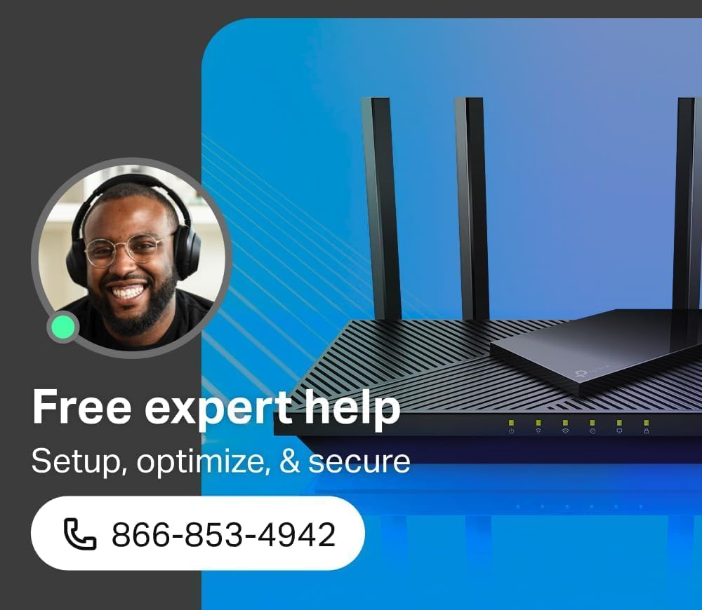 TP-Link AX1800 WiFi 6 Router – Dual Band, Gigabit, Alexa Compatible