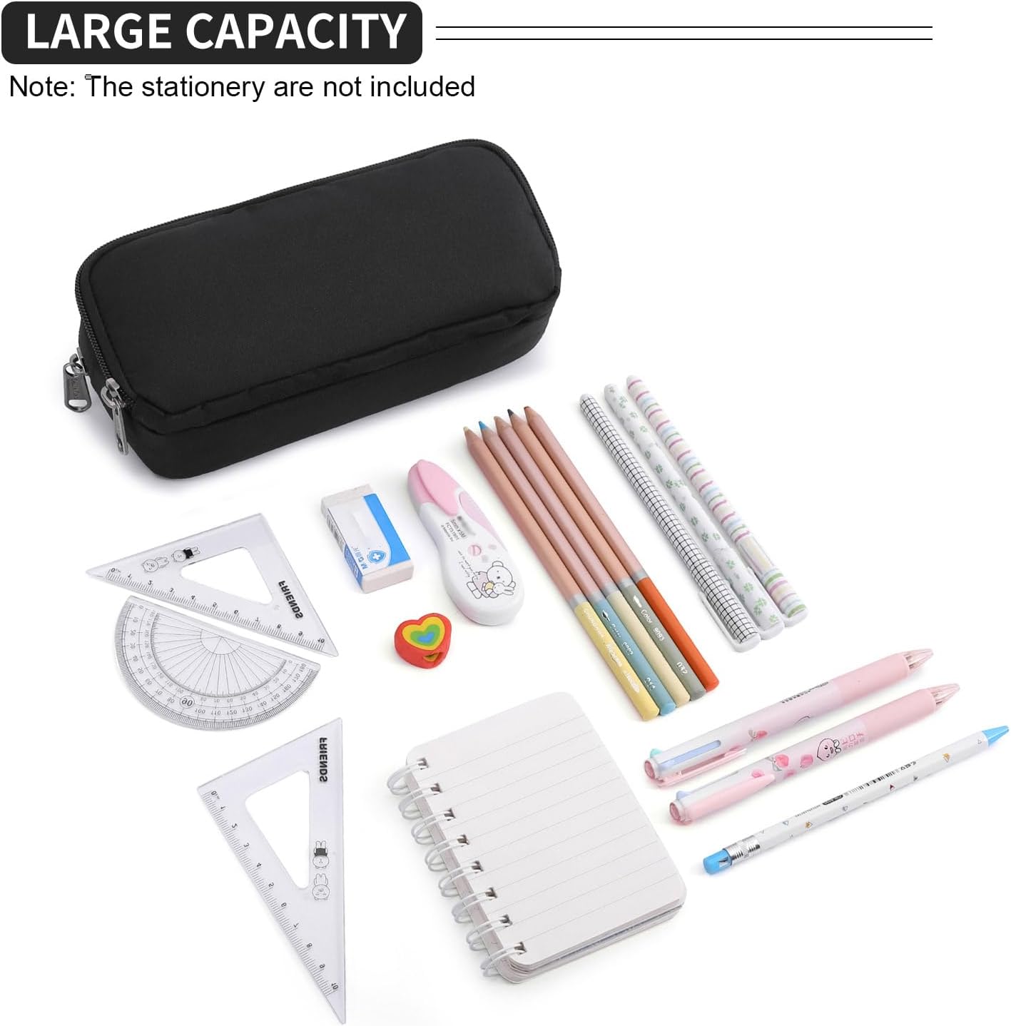 Della Gao Large Pencil Case Multifunctional Stationery