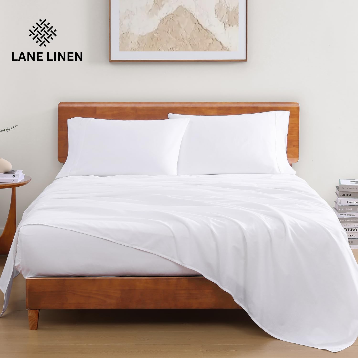 LANE LINEN Eco Friendly Cotton Queen Sheet Set