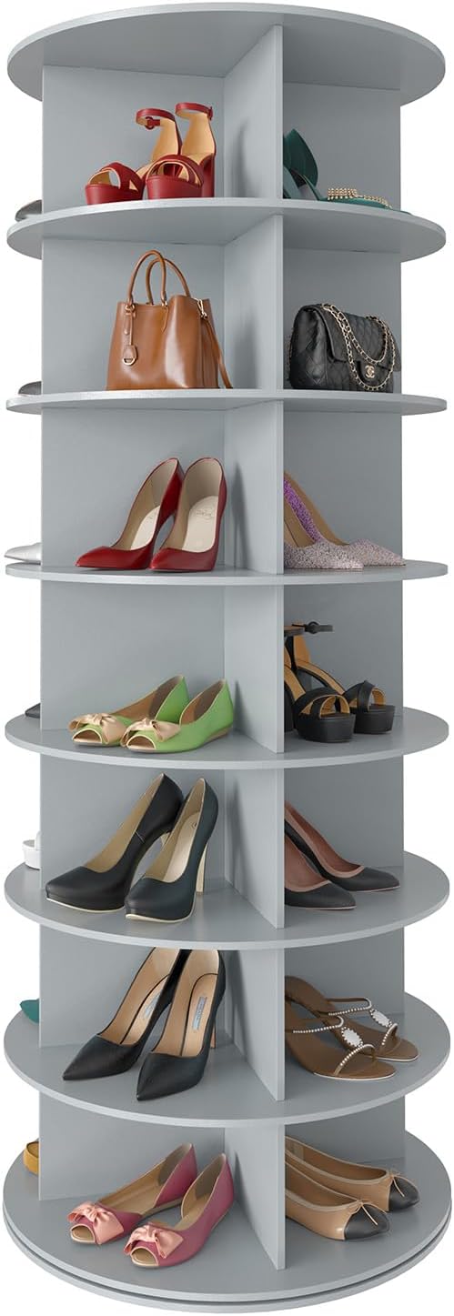 SpaceAid 7 Tier Rotating Shoe Rack Tower