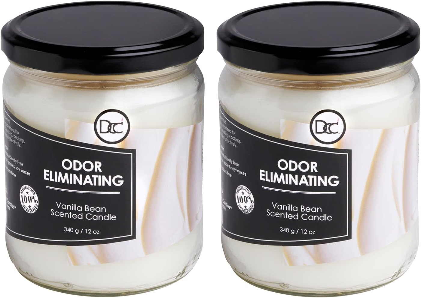 Vanilla Bean Odor Eliminating Candle – 80-Hour Burn