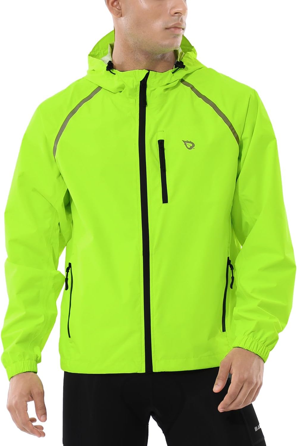 baleaf Men's Rain Jacket Waterproof Windbreaker
