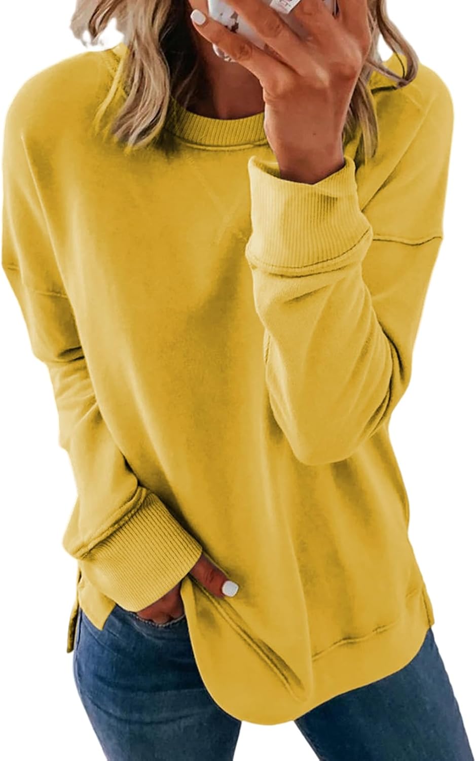 Casual Soft Long Sleeve Sweatshirt Women