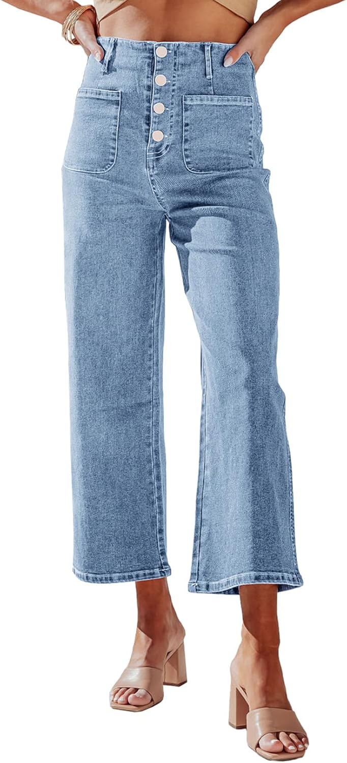 Sidefeel Women's Wide Leg Jeans
