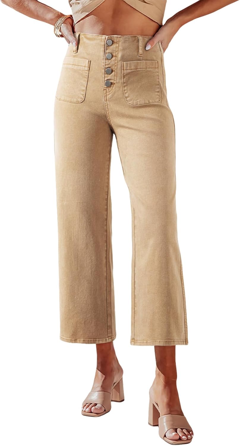 Sidefeel Women's Wide Leg Jeans