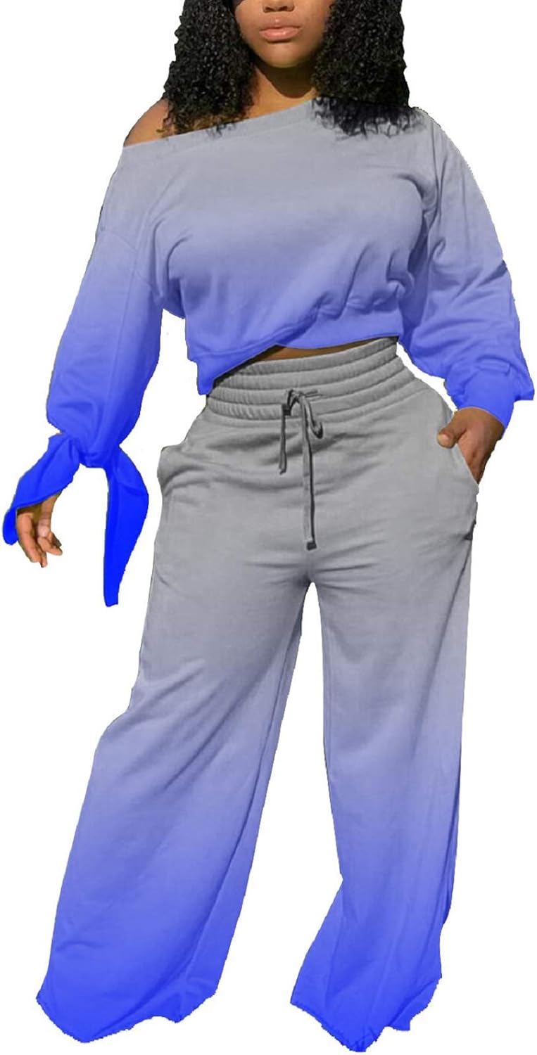 TOLENY Two Piece Sweater Pants Loungewear