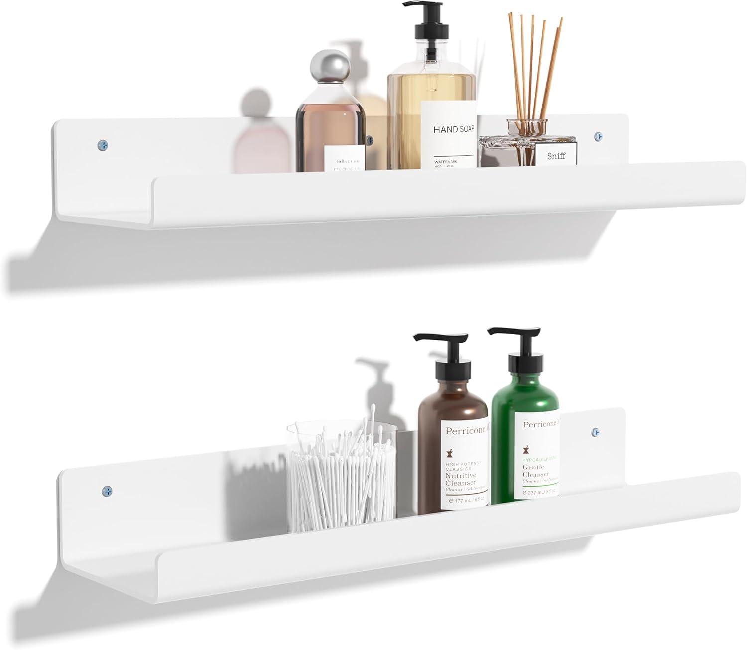 Upsimples Acrylic Shelves for Bathroom Storage