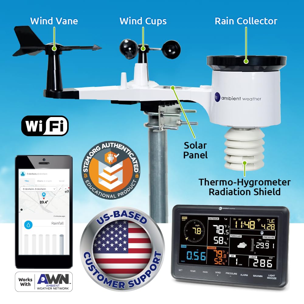 Ambient Weather WS-2902 WiFi Smart Weather Station