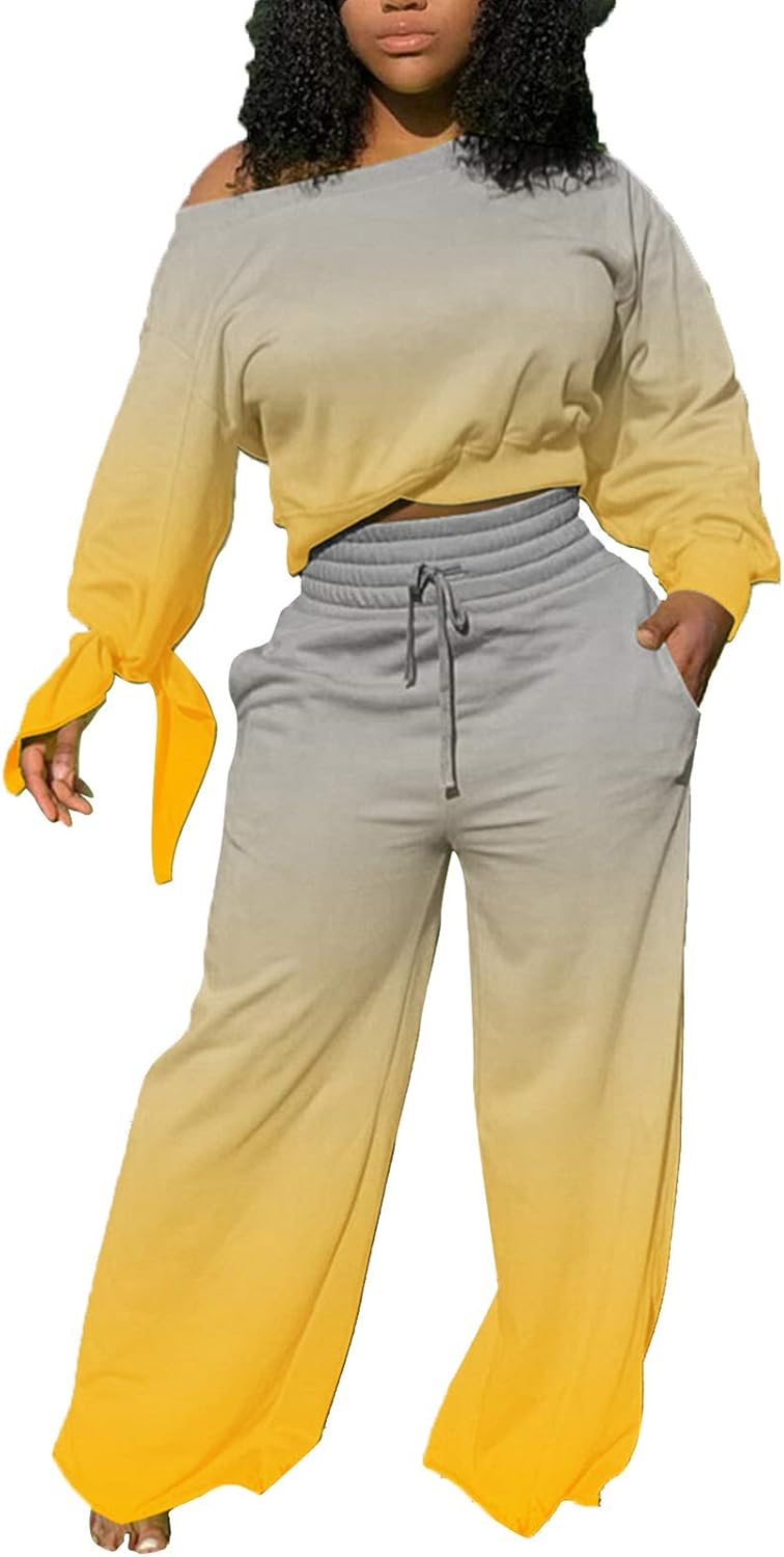 TOLENY Two Piece Sweater Pants Loungewear