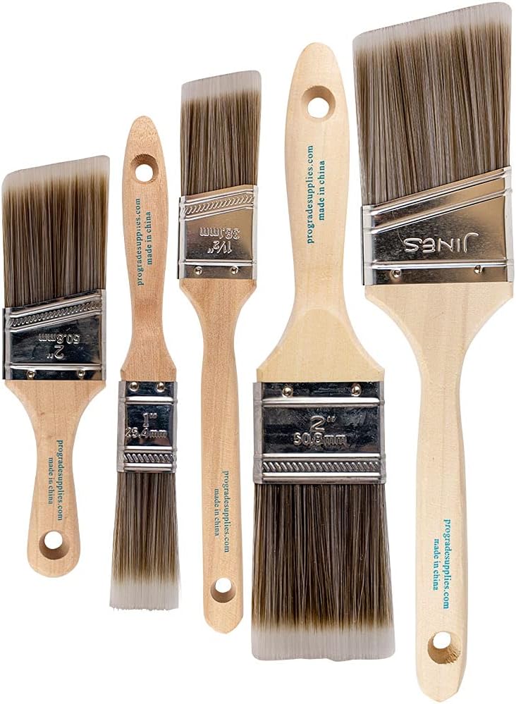 Pro Grade Paint Brushes 5-Piece Paint Brush Set