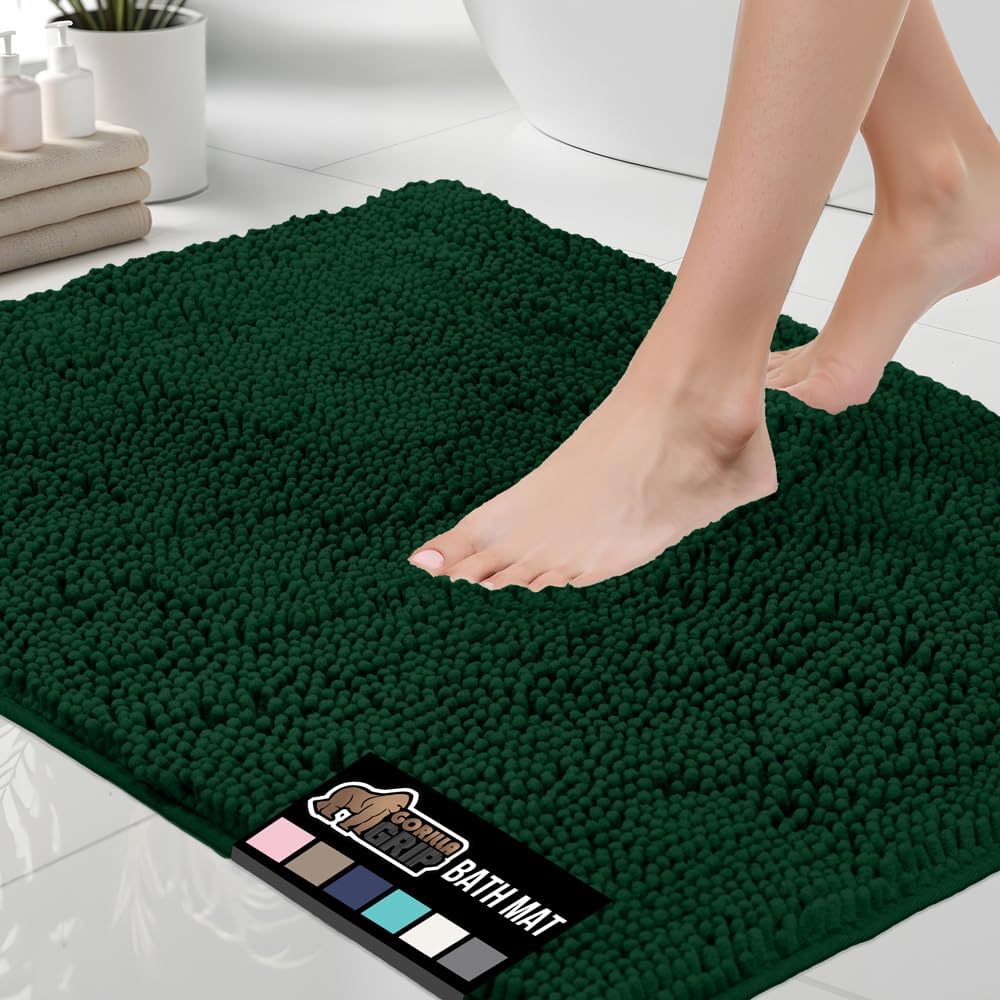 GORILLA GRIP Chenille Bath Rug