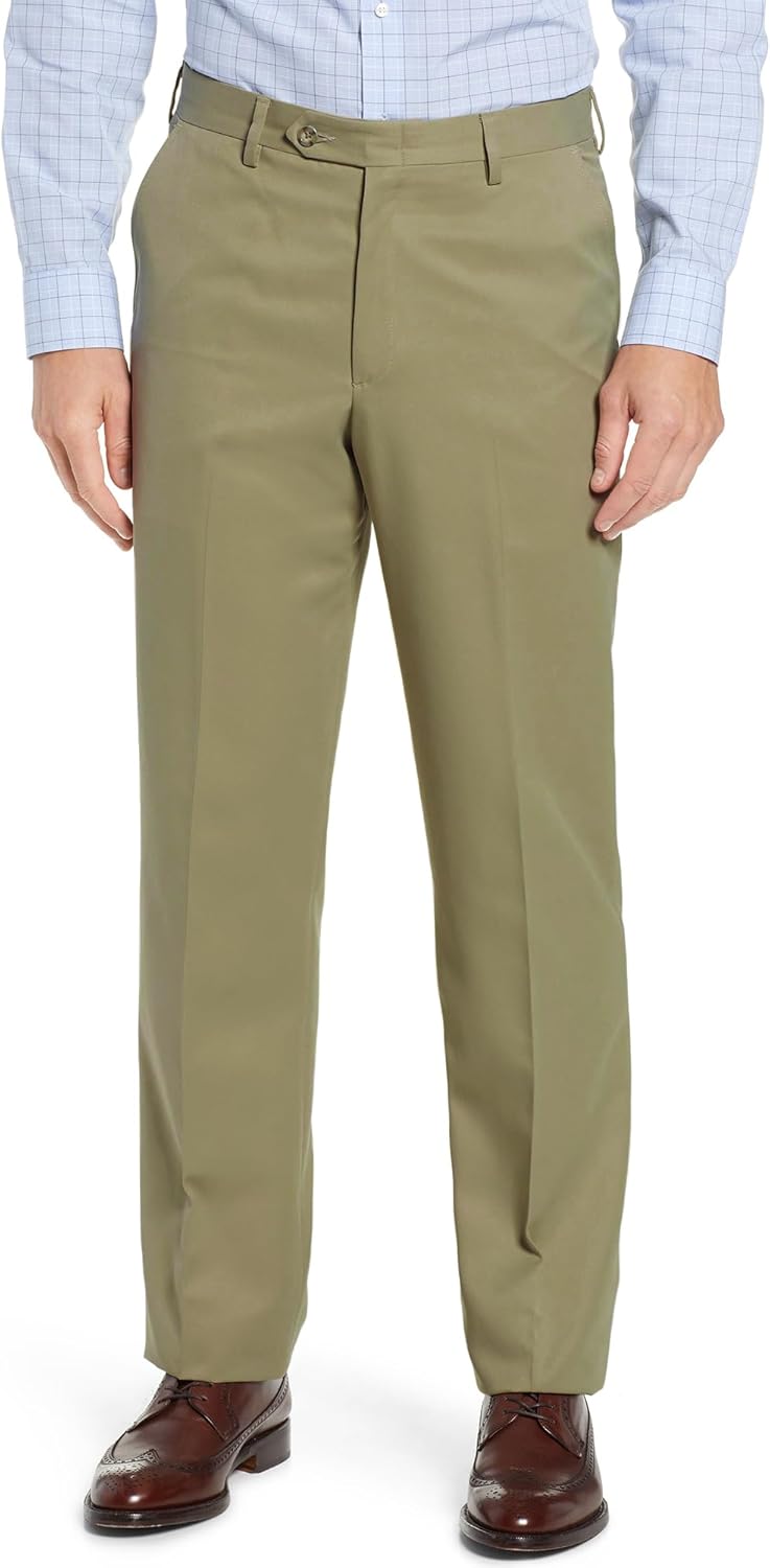 Men's Cozy Hidden Expandable Waist Dress Pants