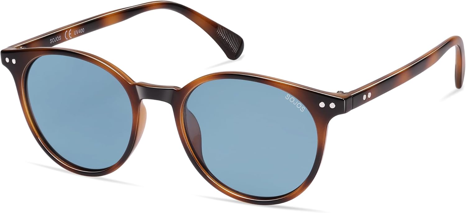 SOJOS Small Round Polarized Sunglasses