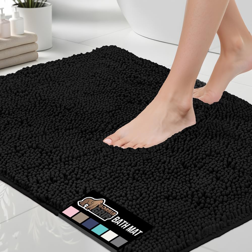 GORILLA GRIP Chenille Bath Rug