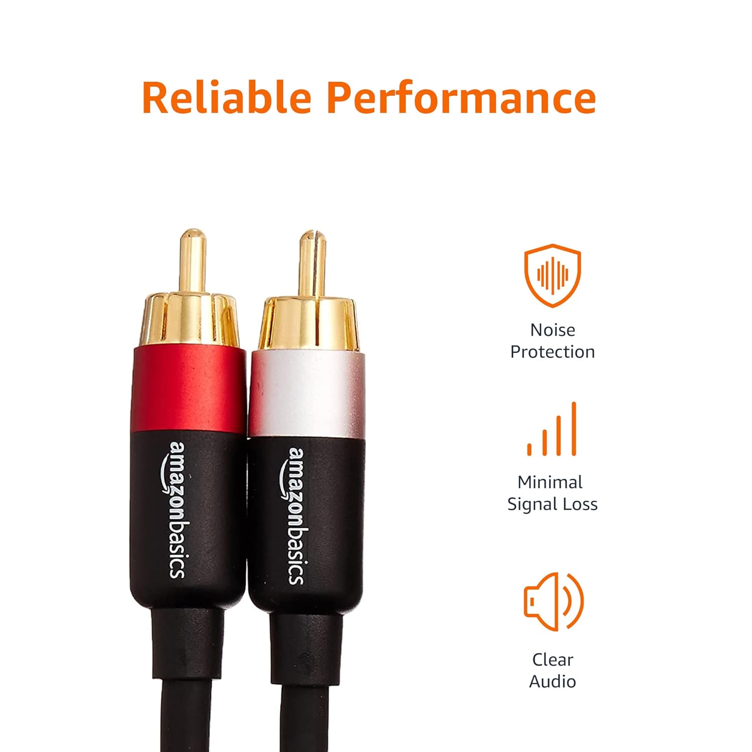 Amazon Basics 2 RCA Audio Cable