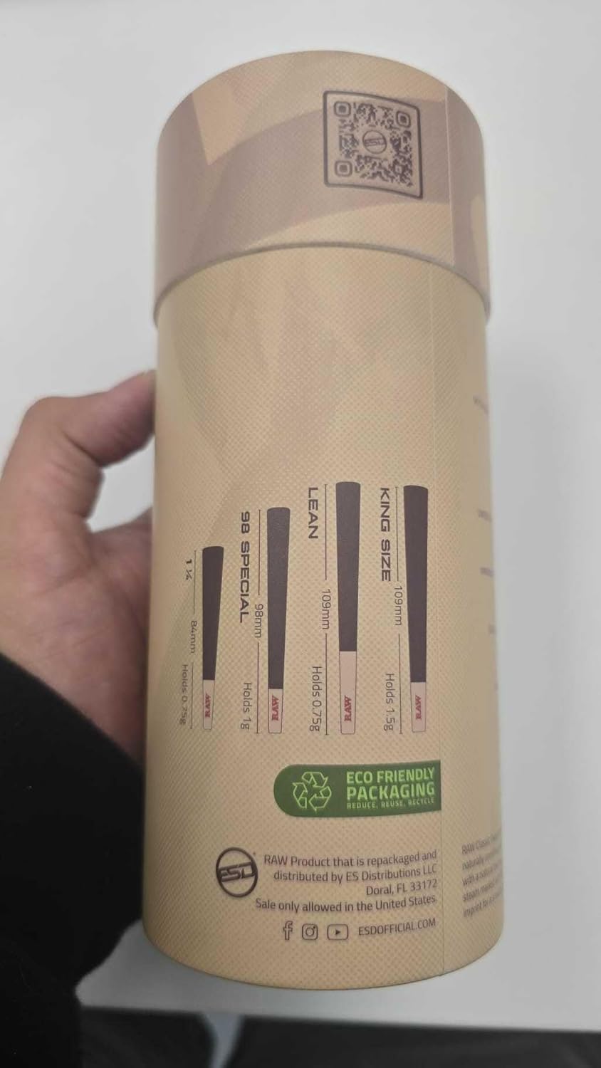 RAW Cones Classic King Size Pre-Rolled Papers