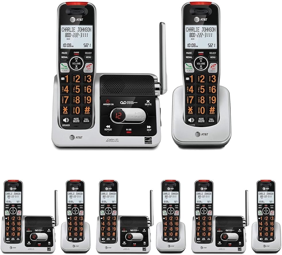 AT&T BL102-2 DECT Handset Cordless Phone for Home