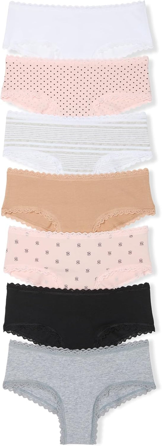Victoria's Secret Women's Lace & Cotton Cheeky Underwear