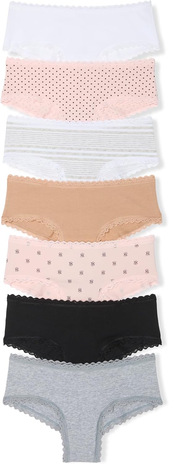 Victoria's Secret Women's Lace & Cotton Cheeky Underwear