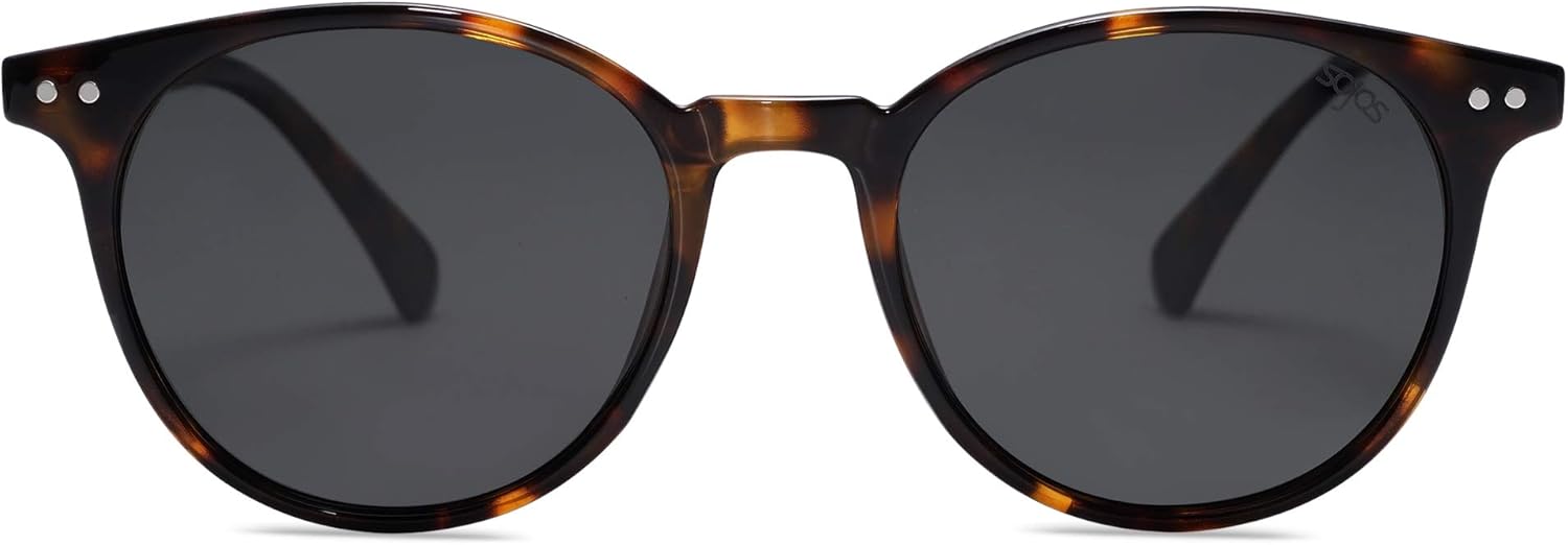 SOJOS Small Round Polarized Sunglasses