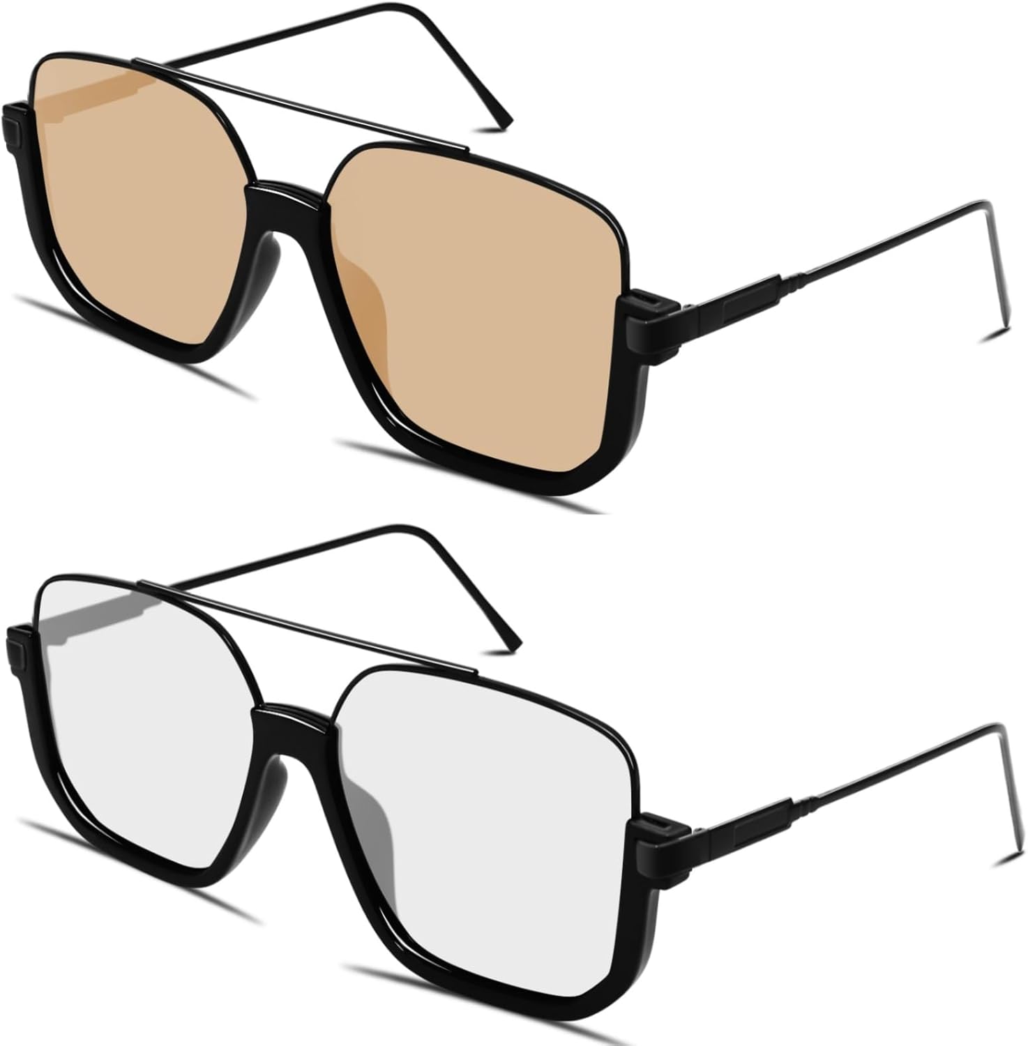 Retro Oversized Aviator Sunglasses for Women