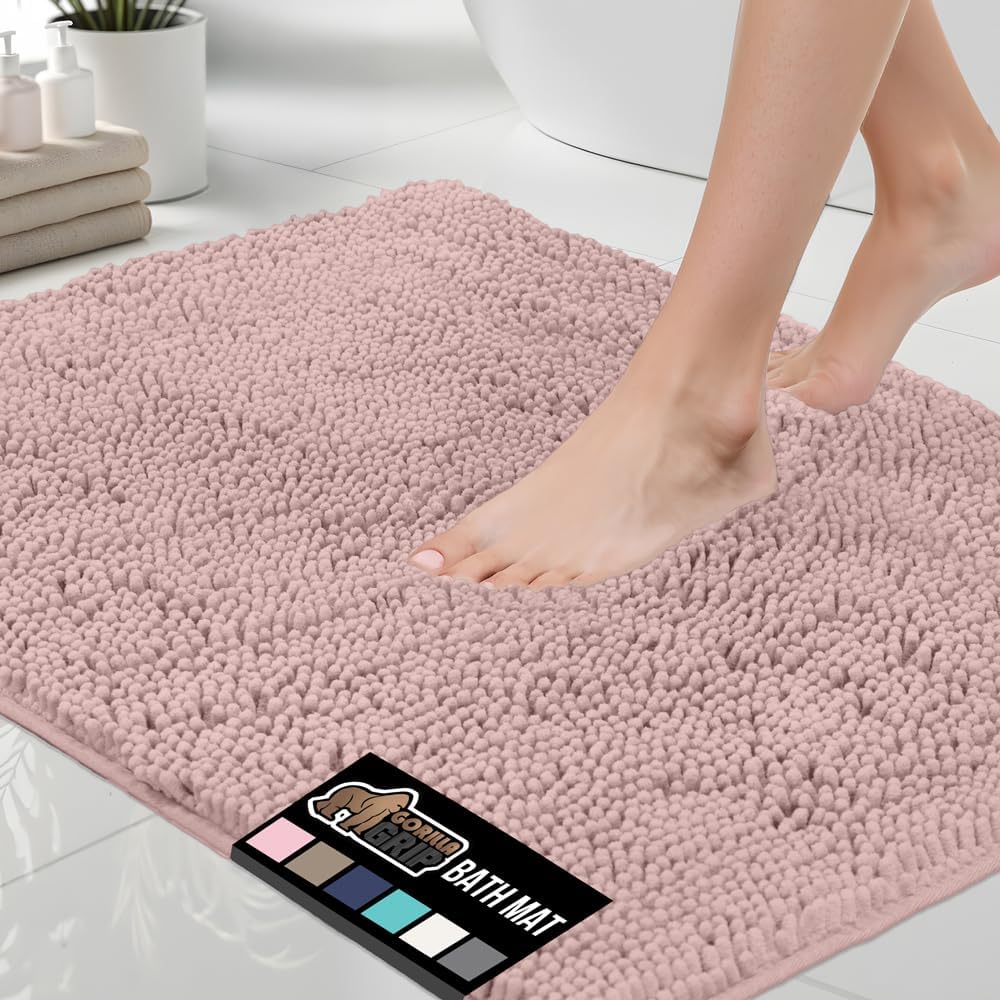 GORILLA GRIP Chenille Bath Rug