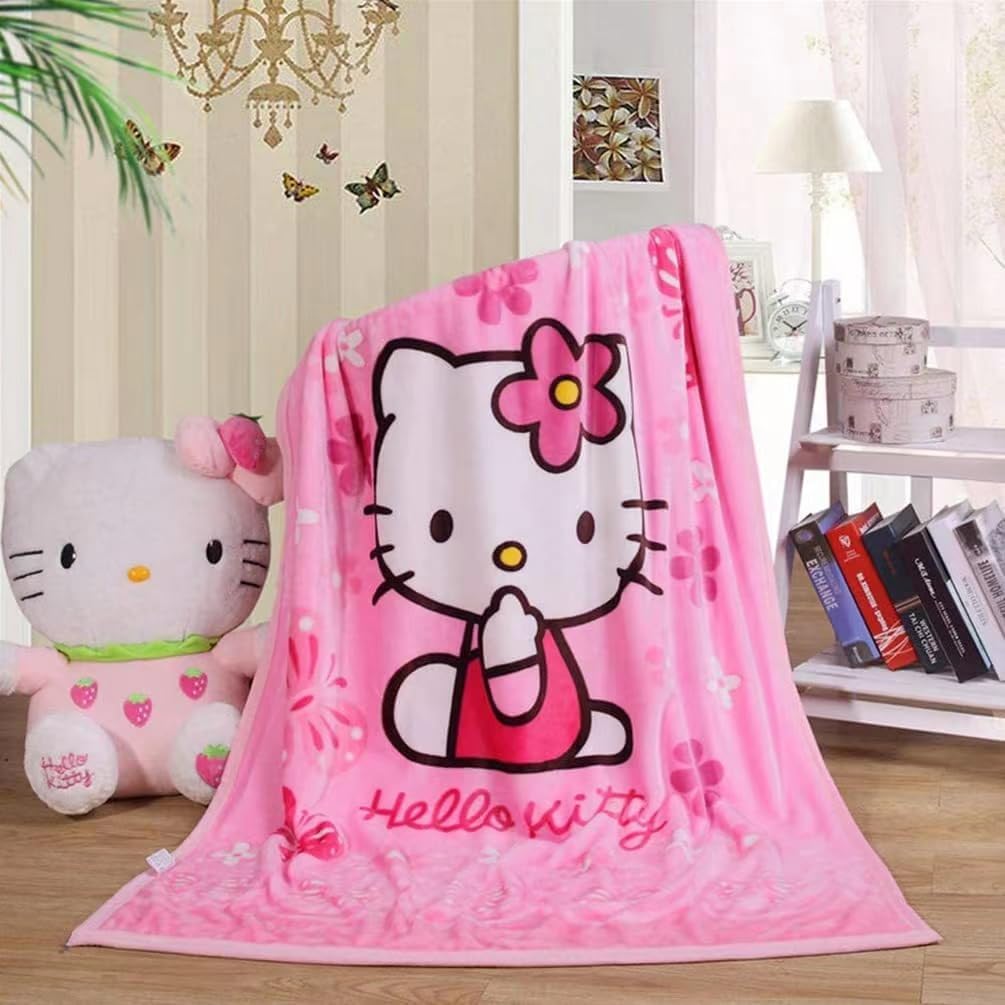 Cartoon Printing Throw Blanket for Girls Kids Adults