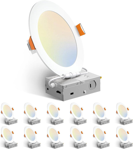Amico 12-Pack 6" LED Recessed Ceiling Lights
