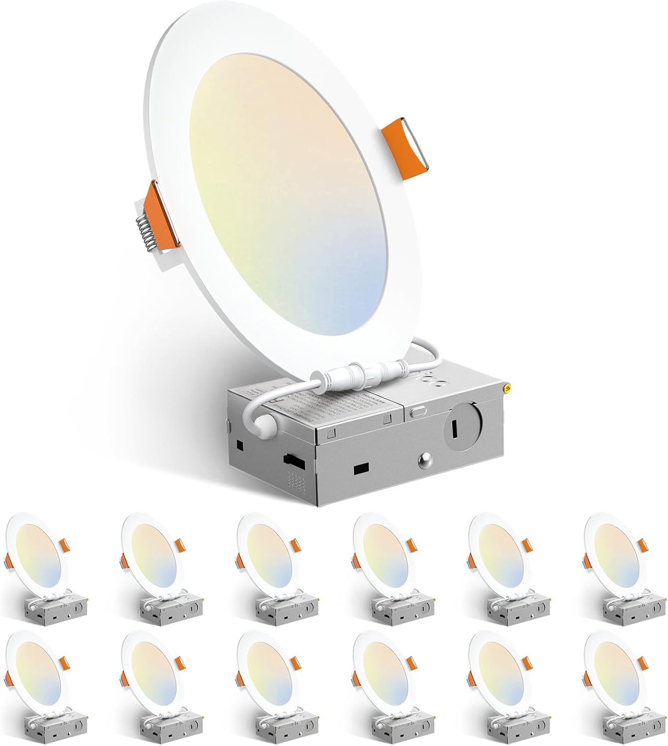 Amico 12-Pack 6" LED Recessed Ceiling Lights