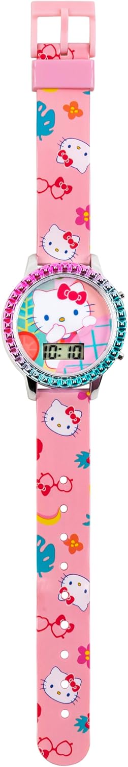 Accutime Sanrio Hello Kitty Girls' Digital LCD Quartz Watch