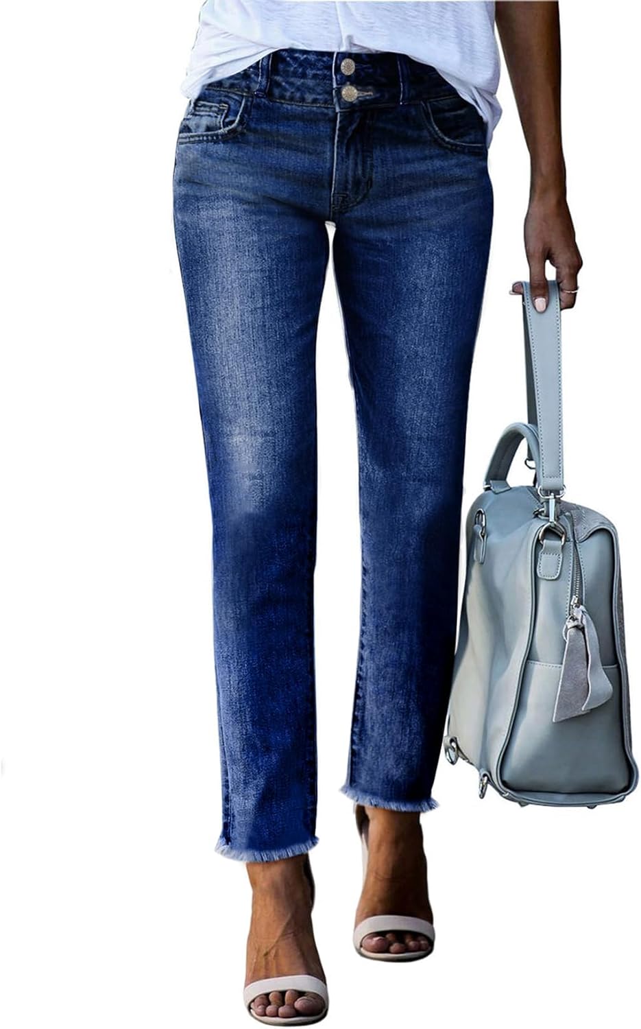 Sidefeel Women's High Waisted Jeans Strechy Fashion