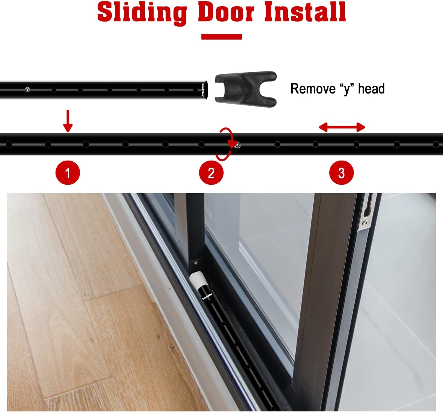 SECURITYMAN 2-in-1 Door Security Bar