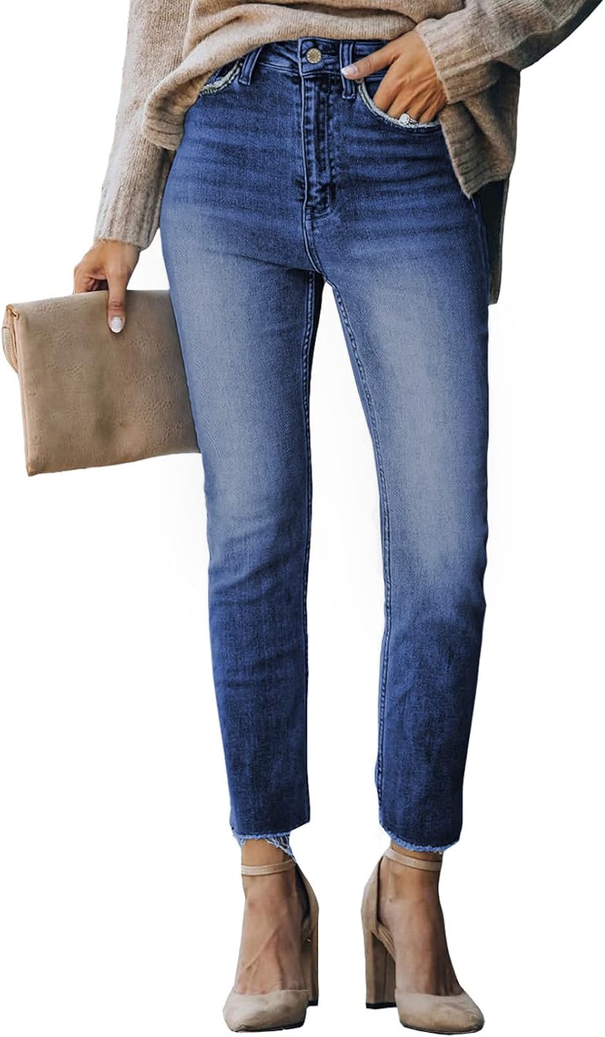 Sidefeel Women's Boyfriend Jeans Denim Pants