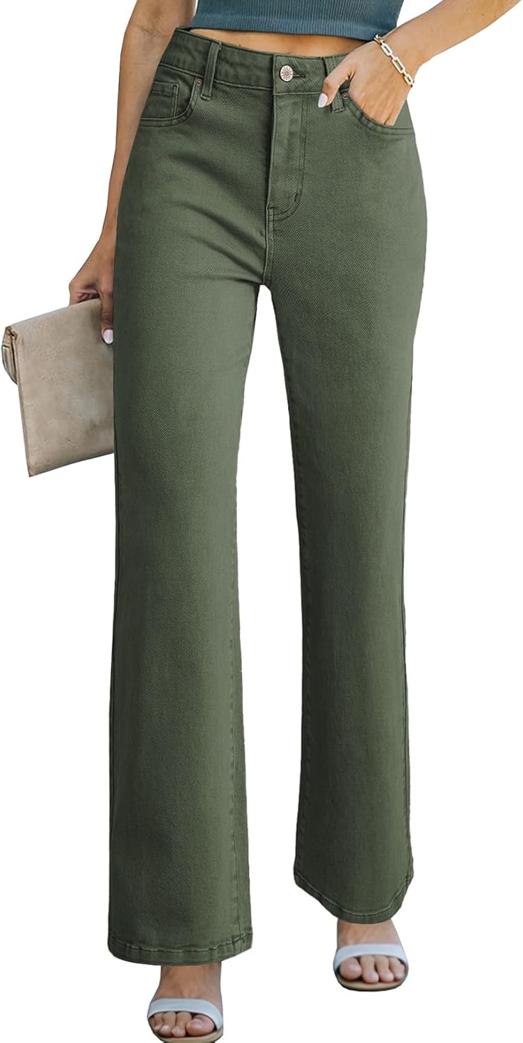 Sidefeel Women's Wide Leg Jeans Pants