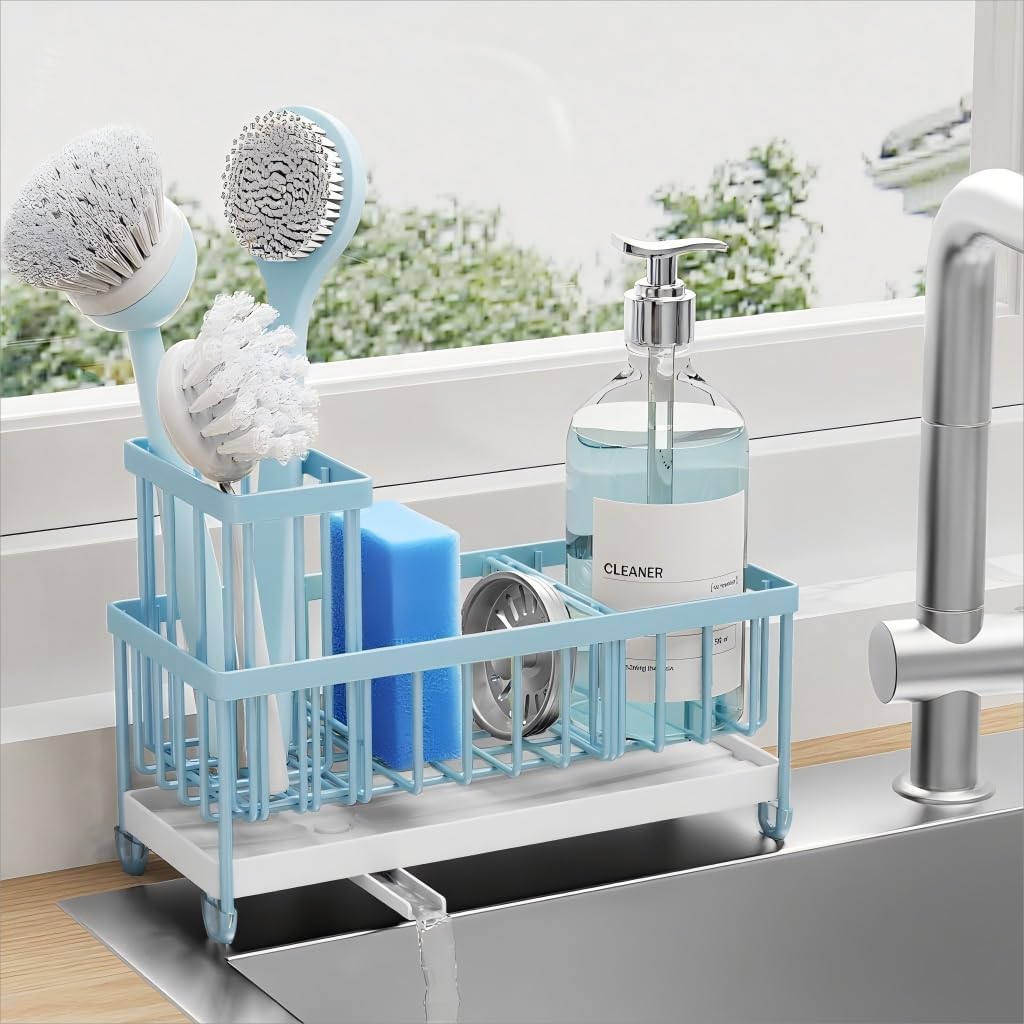 Cisily Stainless Steel Sponge & Brush Holder