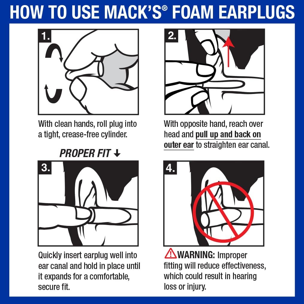 Mack's Ultra Soft Foam Earplugs 50 Pair