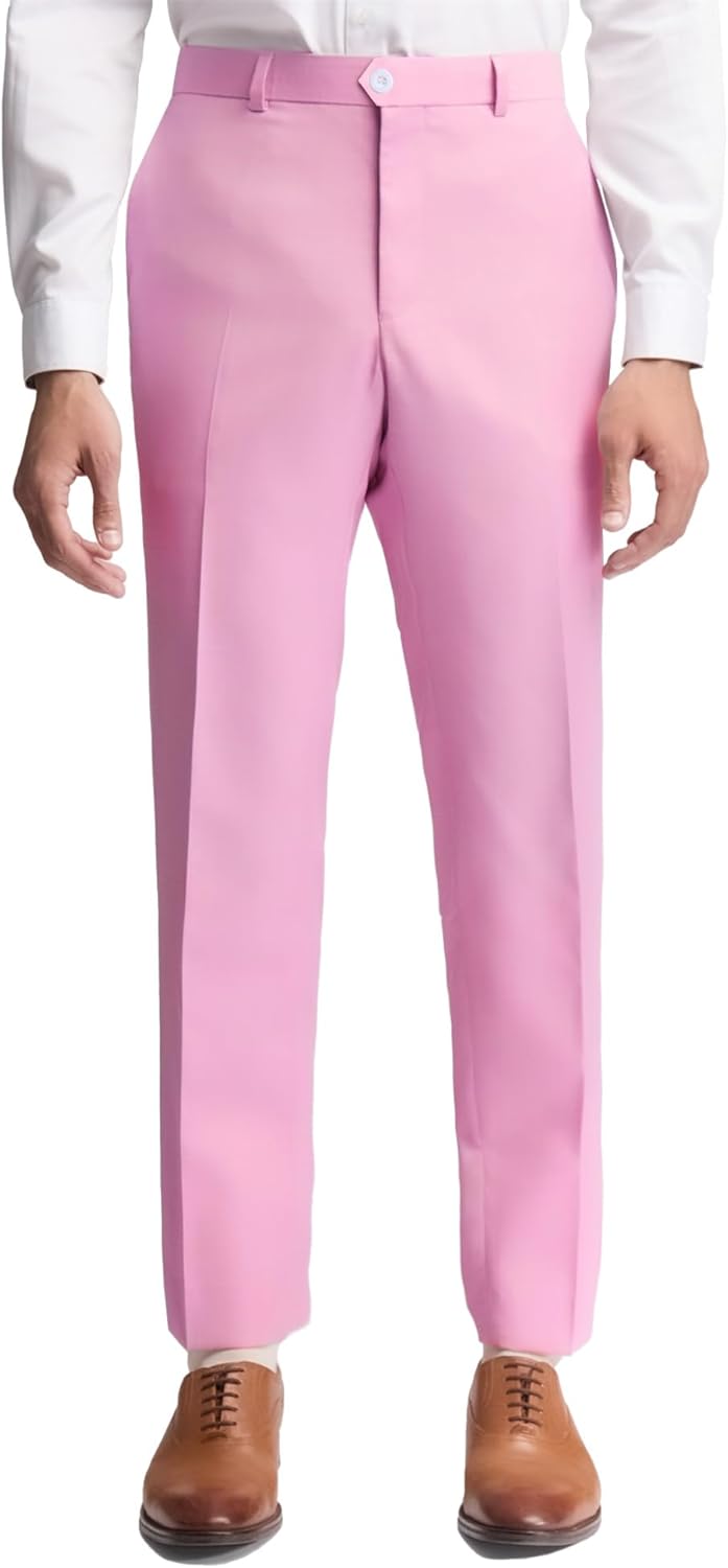 Men's Cozy Hidden Expandable Waist Dress Pants