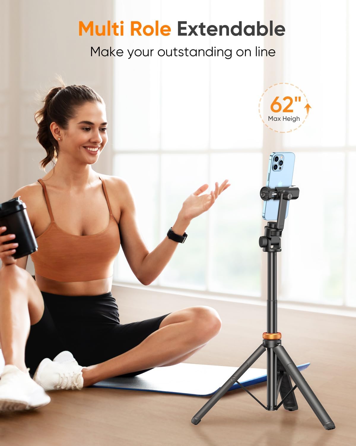 EUCOS 62" Phone Tripod