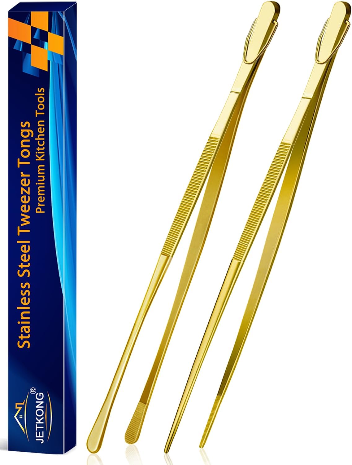 JETKONG Kitchen Tweezers Fine Tweezer Tongs