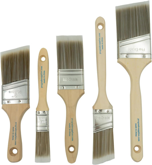 Pro Grade Paint Brushes 5-Piece Paint Brush Set