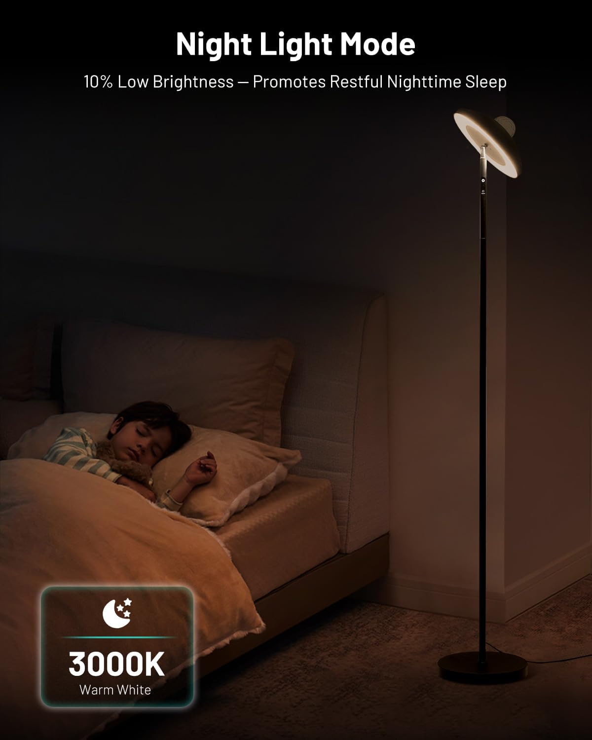LED Floor Lamp with RGB Star Projector & Remote