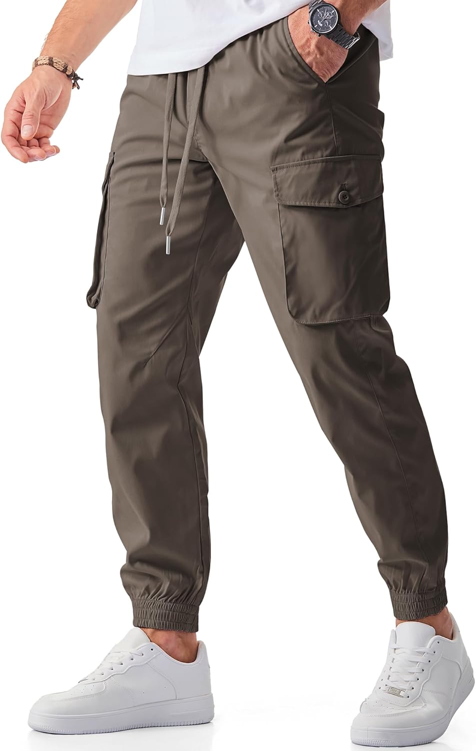 JMIERR Men's Casual Cargo Joggers Pants